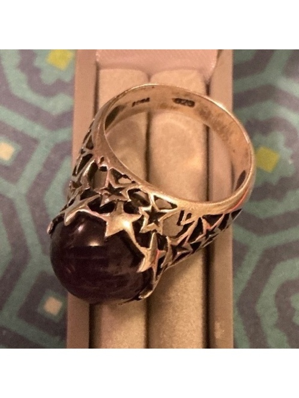 Boma Celestial Star Amethyst Magical Sterling Silver Statement Cocktail Ring